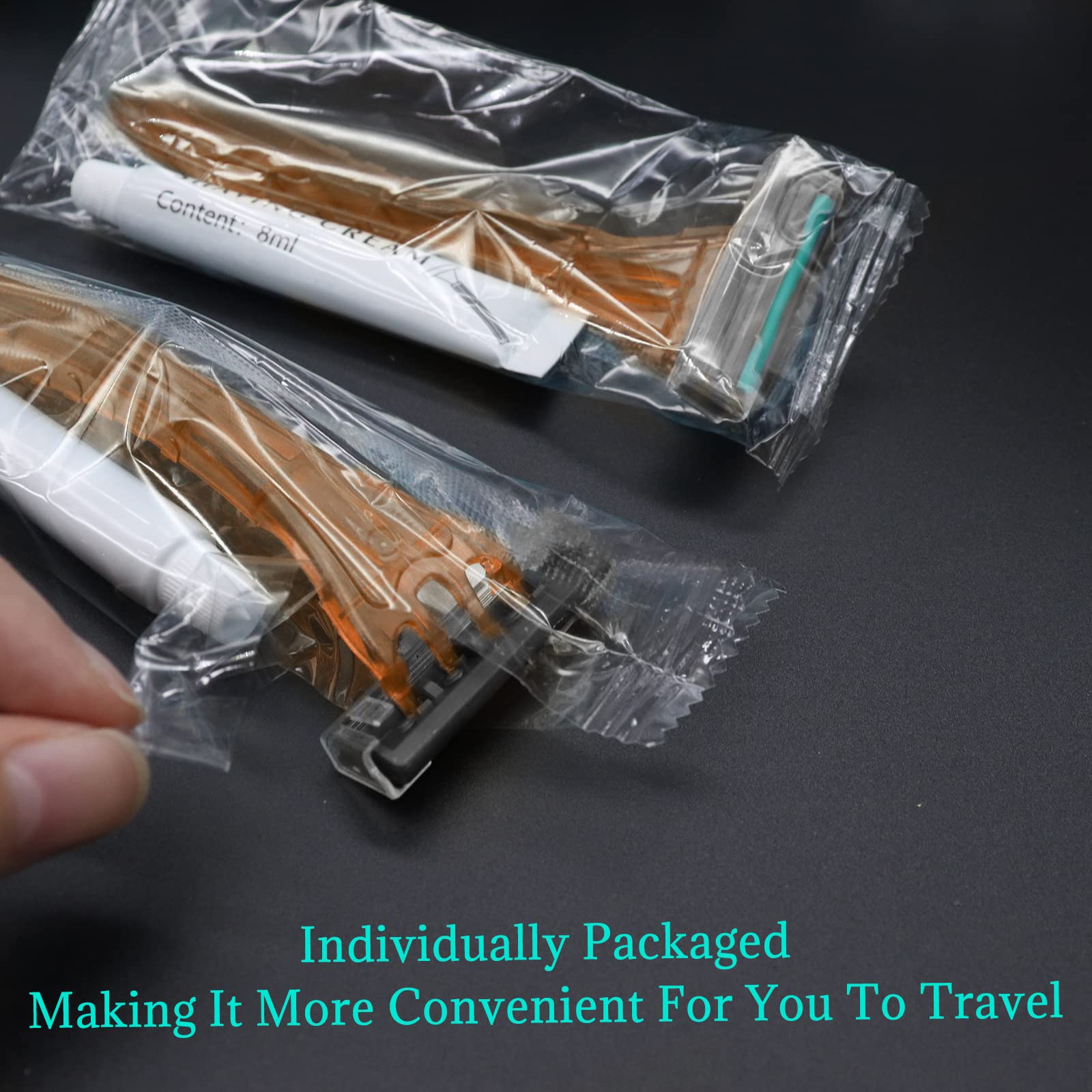 Premium Disposable Razors 100 Pack - Individually Wrapped Bulk Razors for Men & Women | Smooth Shaving for Travel, Gym & Daily Use | Multipurpose Personal Care Essentials