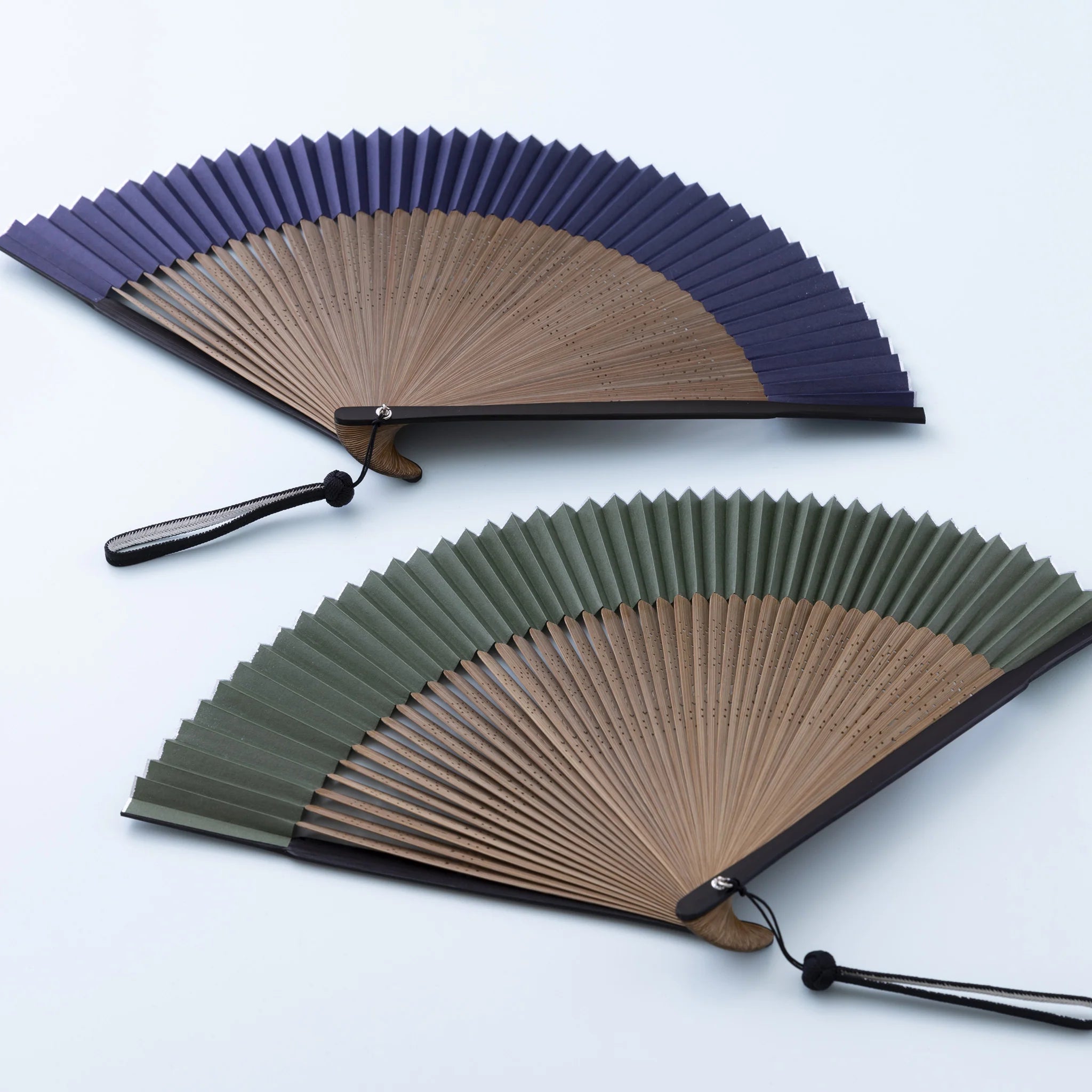 Traditional Japanese Folding Fan for Men - Handcrafted Kyoto Sensu in Sumi Ink Black | Authentic Japanese Gift, Cultural Accessory & Home Decor | Perfect for Tea Ceremony, Cosplay & Asian-Themed Events