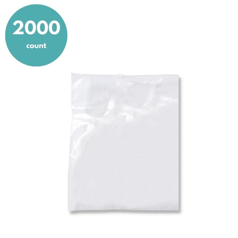 PSBM 5x8 Inch 2 Mil Clear Reclosable Zipper Bags - 2000 Count Bulk Pack of Durable Plastic Storage Bags for Organizing Small Parts, Crafts, Jewelry & Office Supplies | Perfect for Home, Workshop & Retail Use