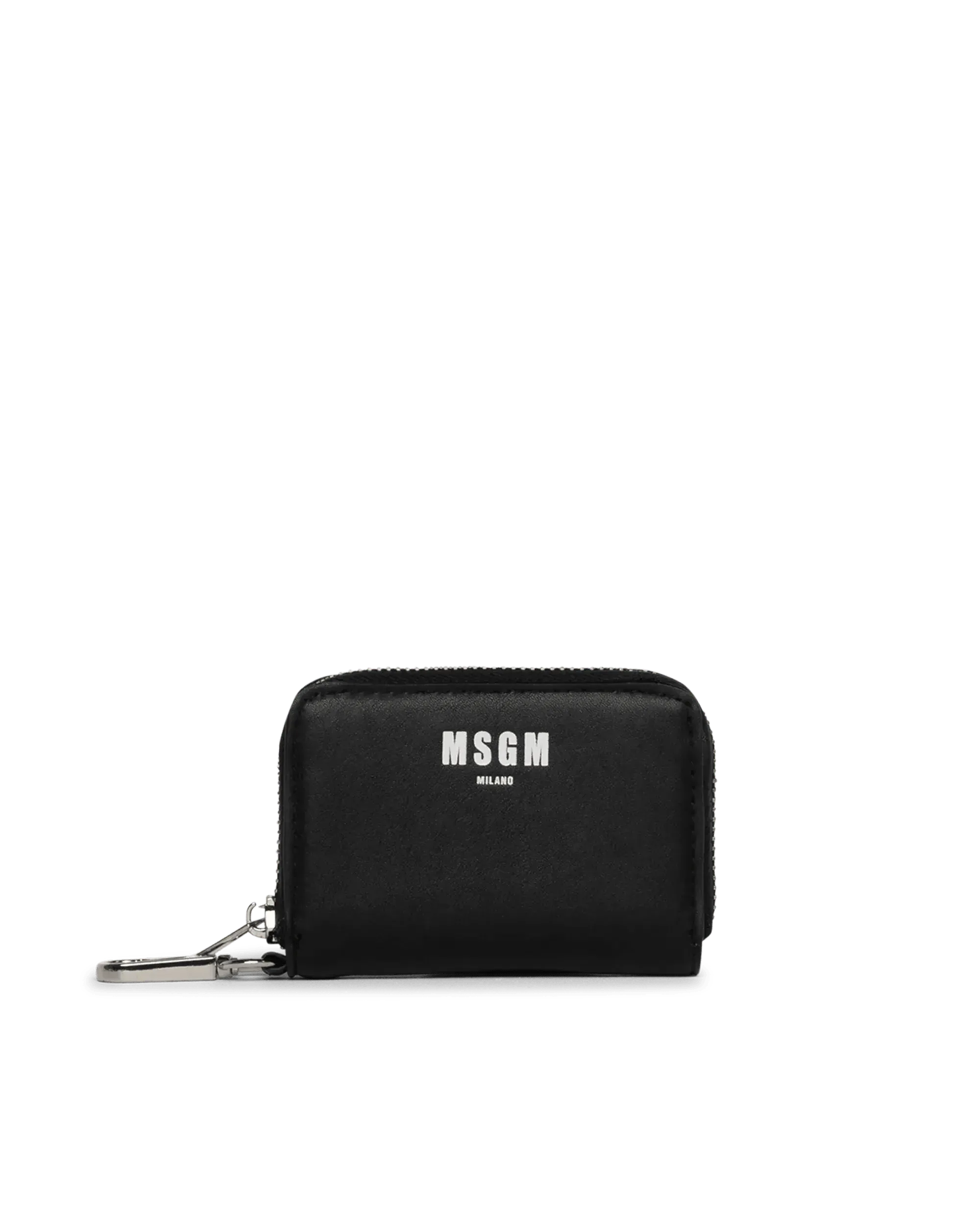 Mini Logo Print Zip Cardholder - Slim RFID Blocking Wallet for Men & Women - Perfect for Travel, Business & Everyday Use