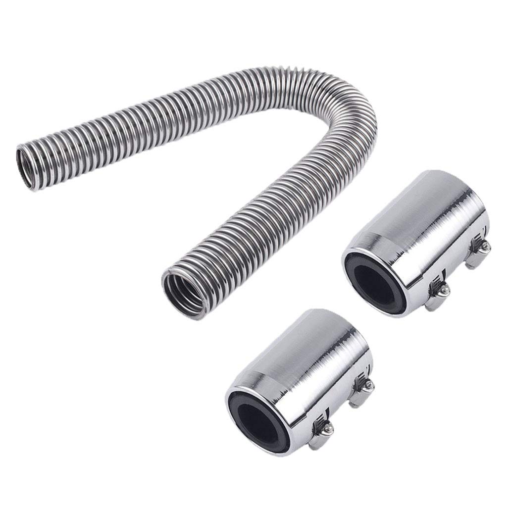 MagiDeal Universal 24 Inch Stainless Steel Radiator Hose - Heavy Duty Cooling System Replacement Part for Cars, Trucks & SUVs - Perfect for Engine Overheating Prevention & Automotive Repair