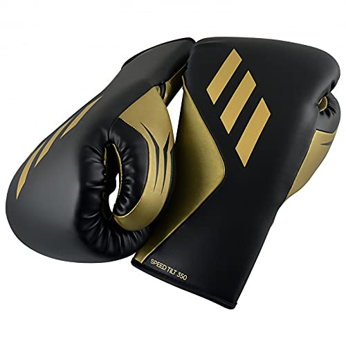 Adidas Tilt 350 Pro Boxing Gloves - Vegan Leather MMA & Kickboxing Training Gloves for Men & Women - New Tilt Technology with Secure Lace Closure | Perfect for Sparring, Heavy Bag Work & Martial Arts Training