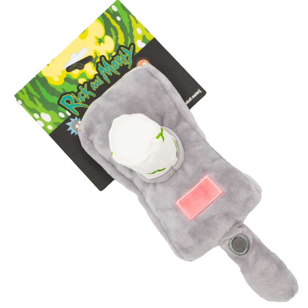 Buckle-Down Rick and Morty Portal Gun Plush Dog Toy with Squeaker - 10.5
