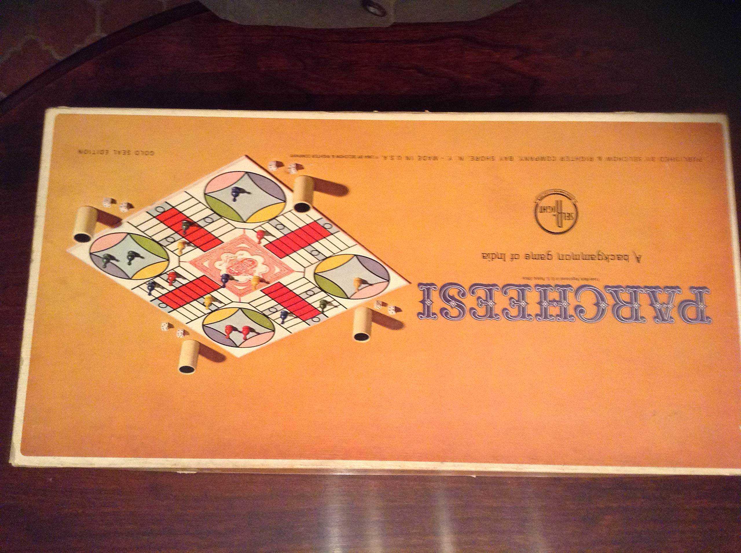 Vintage Parcheesi 1964 Gold Seal Edition Board Game - Classic Family Strategy Game for Game Nights & Collectors