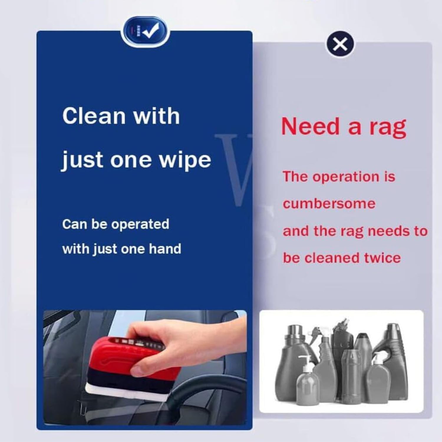 Premium Automotive Oil Film Cleaning Brush Set - Upgraded Glass Oil Film Remover Tool for Car Windshield, Mirrors & Windows (1PC) - Perfect for Car Detailing & Glass Maintenance