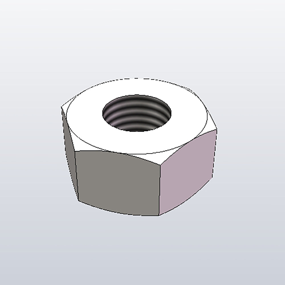 BG1600S 36-Pack M6 Hex Nuts - High Strength Steel Fasteners for Furniture, Machinery & DIY Projects