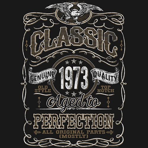 1973 Vintage 52nd Birthday Gift for Men - Classic Aged to Perfection T-Shirt - Perfect for Birthday Parties, Milestone Celebrations & Funny Gag Gifts