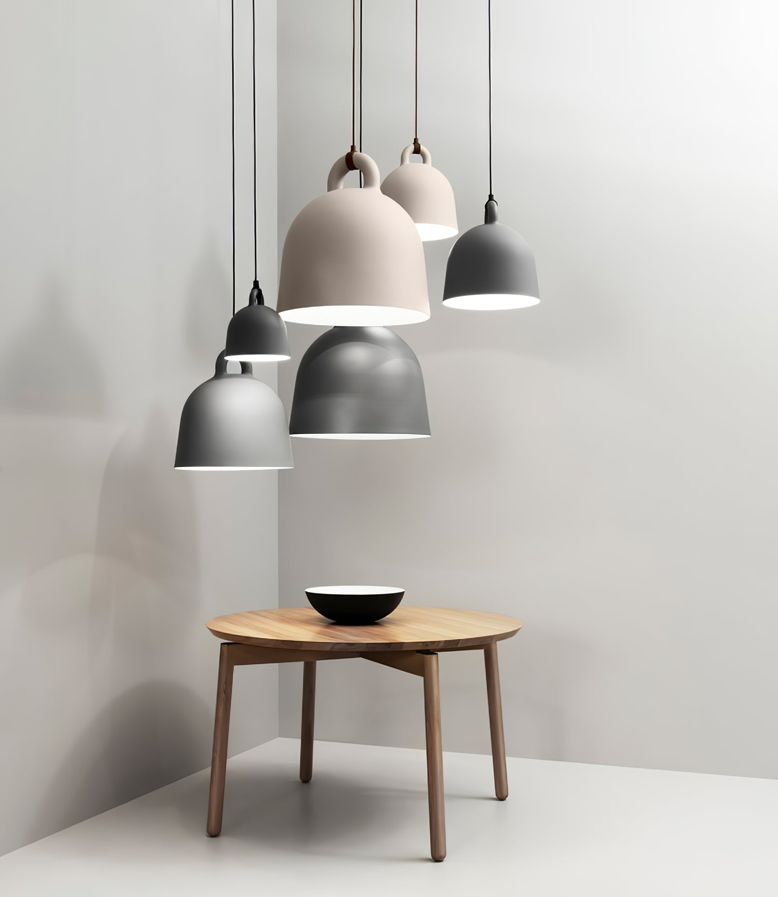 Vintage Bell Pendant Light Fixture - Industrial Style Ceiling Lamp with Metal Shade for Kitchen Island, Dining Room & Bedroom Lighting