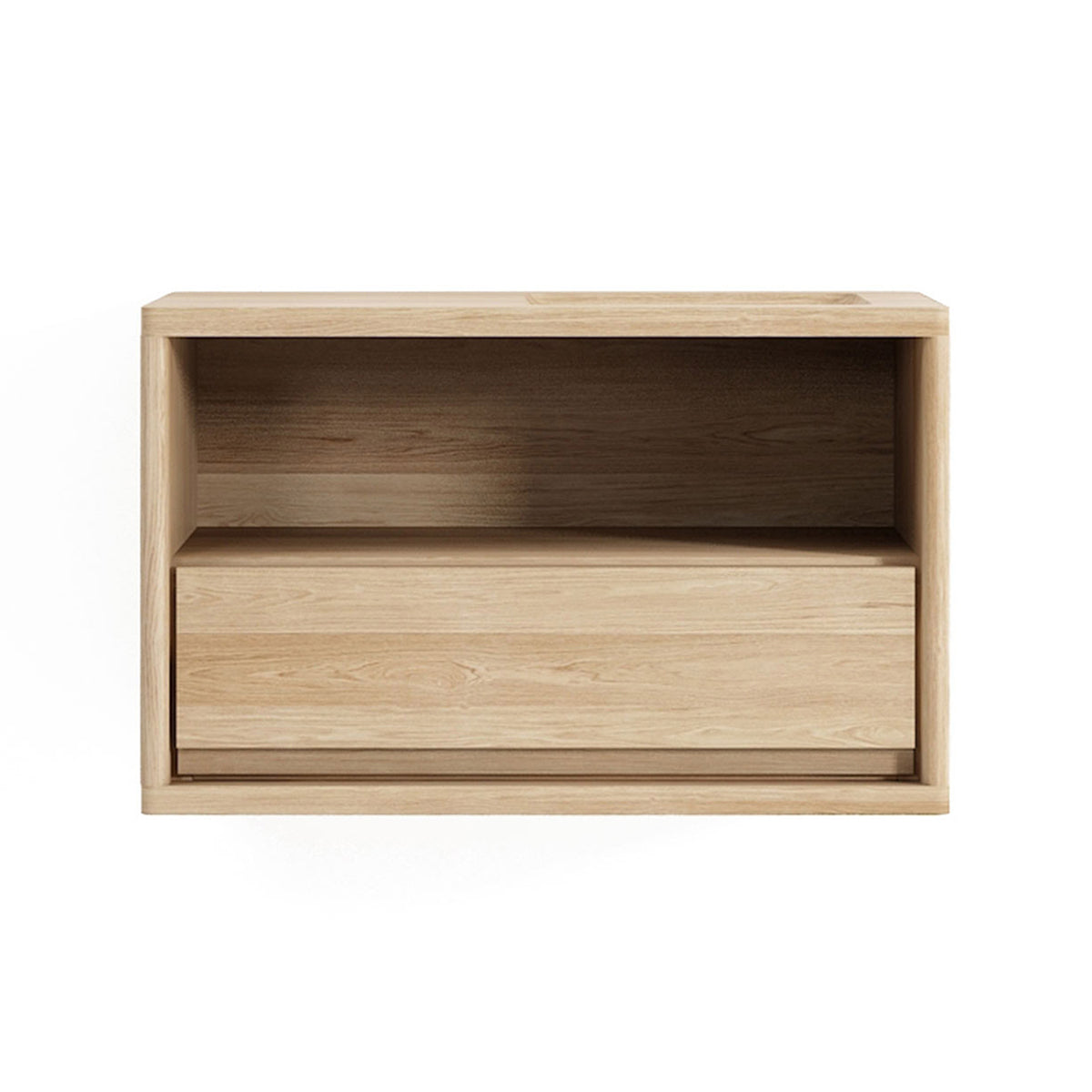 Floating Nightstand with Right Groove - Modern Bedside Table for Small Spaces, Perfect for Bedrooms, Apartments & Dorm Rooms
