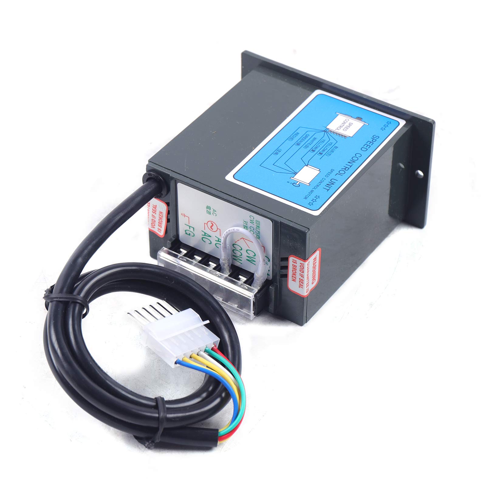 90W 110V High Torque AC Gear Motor - Single Phase Electric Gear Reducer with 0-135 RPM Adjustable Speed Controller (10K RPM) - Perfect for Conveyor Systems, Packaging Machines & Industrial Automation Equipment