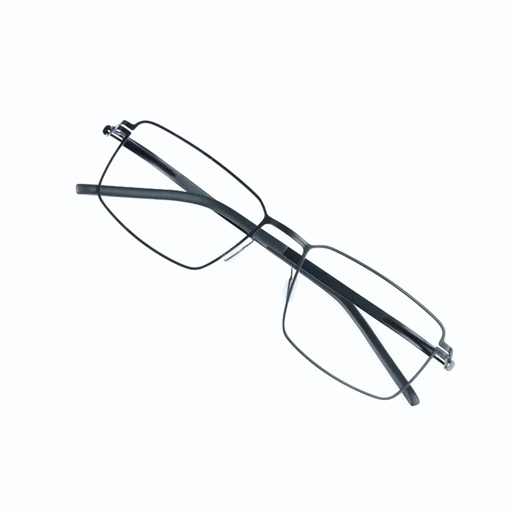 Aimee Women's Full Rim Square Screwless Steel Eyeglasses Frame 13554 | Lightweight & Durable | Perfect for Work, Reading & Fashion Accessory