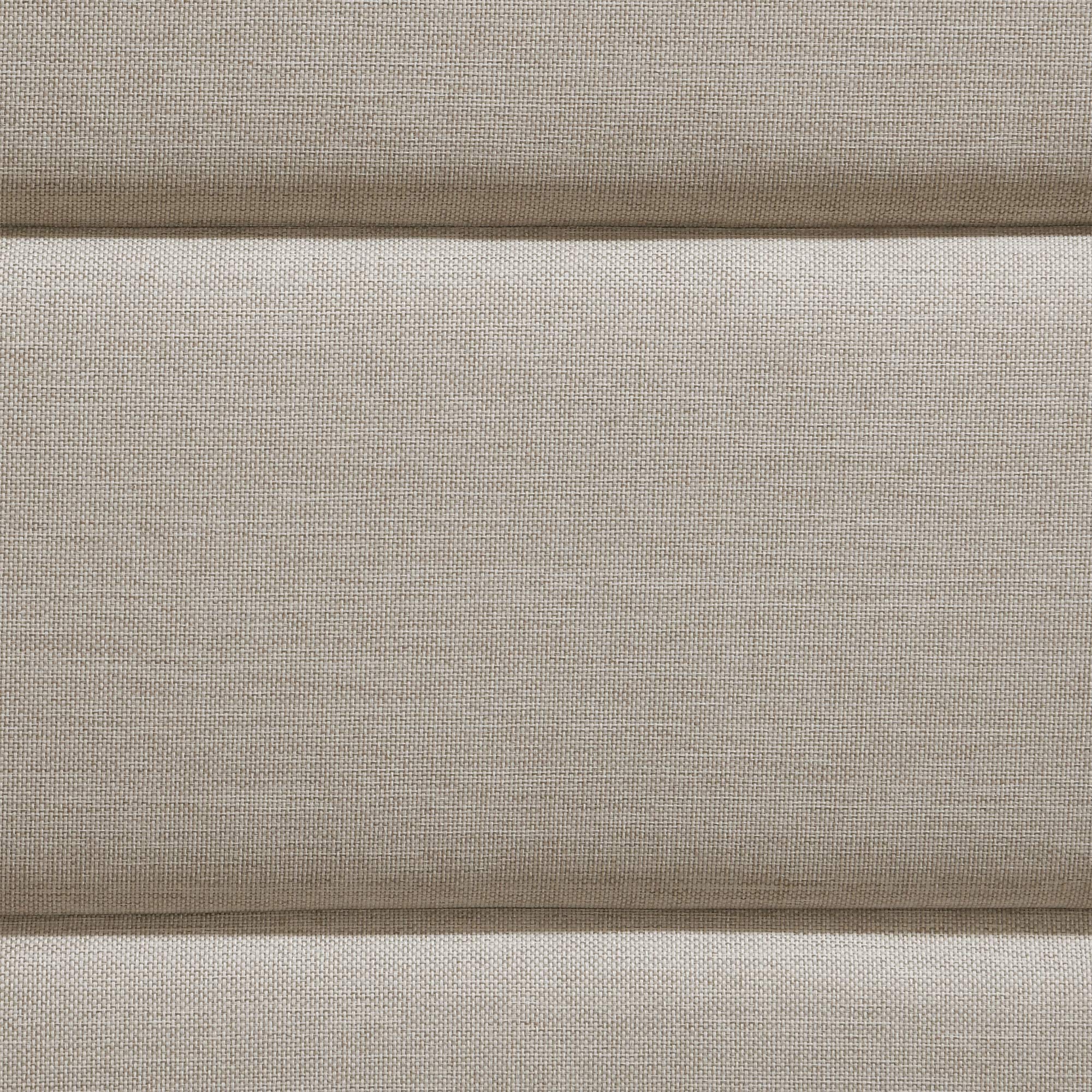 Serta Palisades Collection King Size Upholstered Padded Headboard - Modern Tufted Design with Soft Linen-Textured Fabric in Beige | Perfect for Master Bedroom, Guest Room & Home Decor