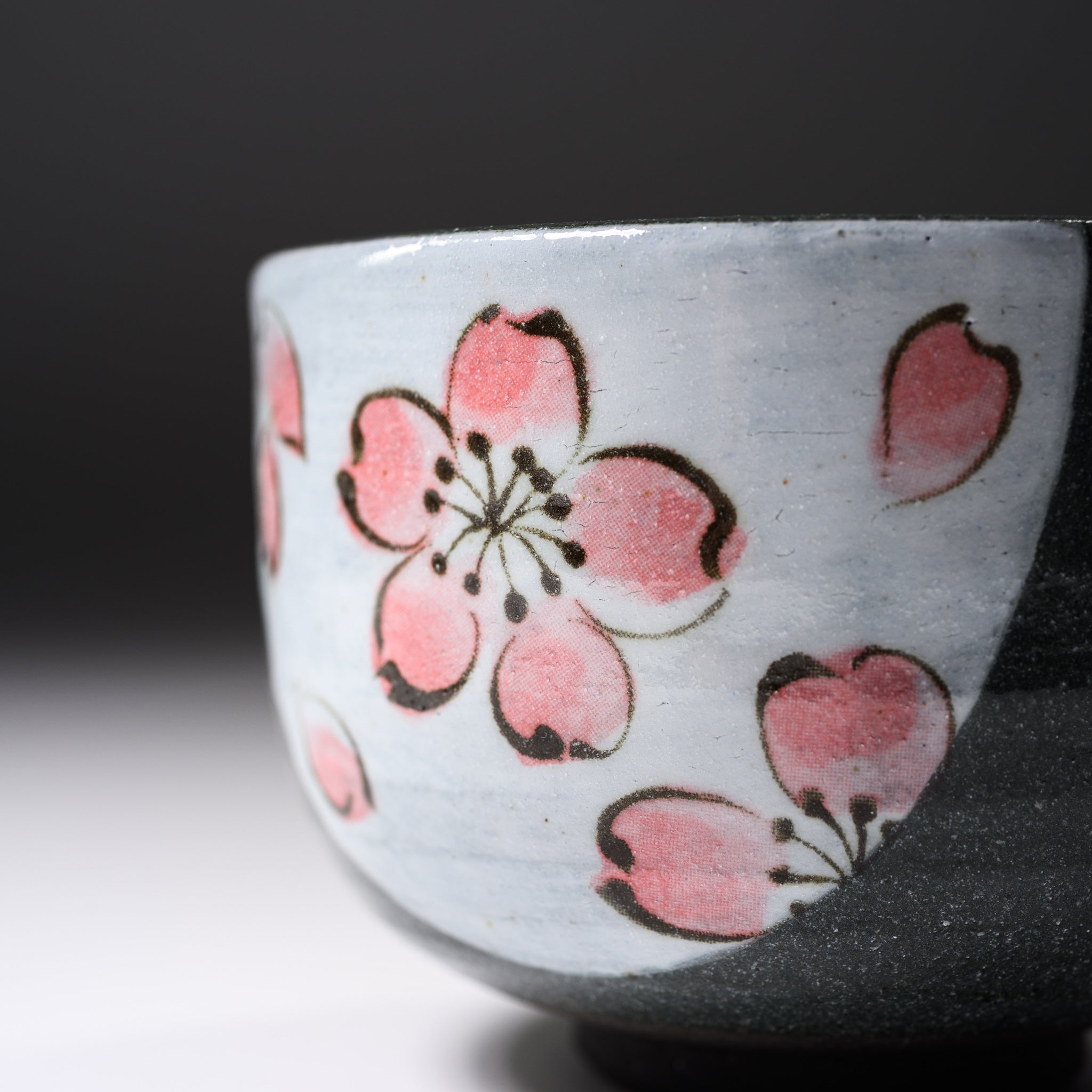 Premium Matcha Bowl Set - Sakura Moon Design - Handcrafted Ceramic Tea Bowl for Japanese Tea Ceremony - Perfect for Matcha, Green Tea, and Traditional Tea Preparation at Home or Zen Meditation Spaces