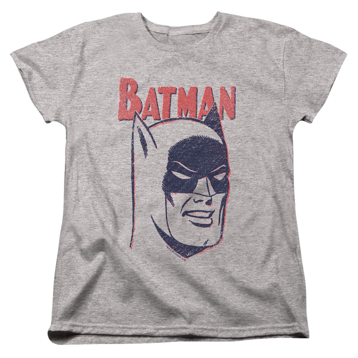 Batman Crayon Graphic T-Shirt for Women - Superhero Comic Style Cotton Tee - Perfect for Cosplay, Comic Con & Casual Wear
