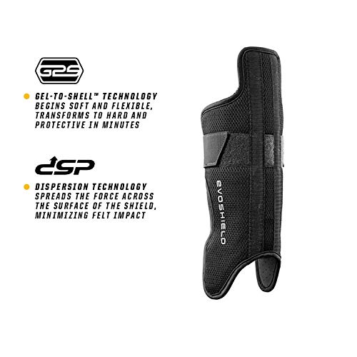 EVOShield Pro-SRZ™ Baseball & Fastpitch Leg Guards - Protective Shin Guards for Youth & Adult Players - Ideal for Games, Practices & Training Sessions