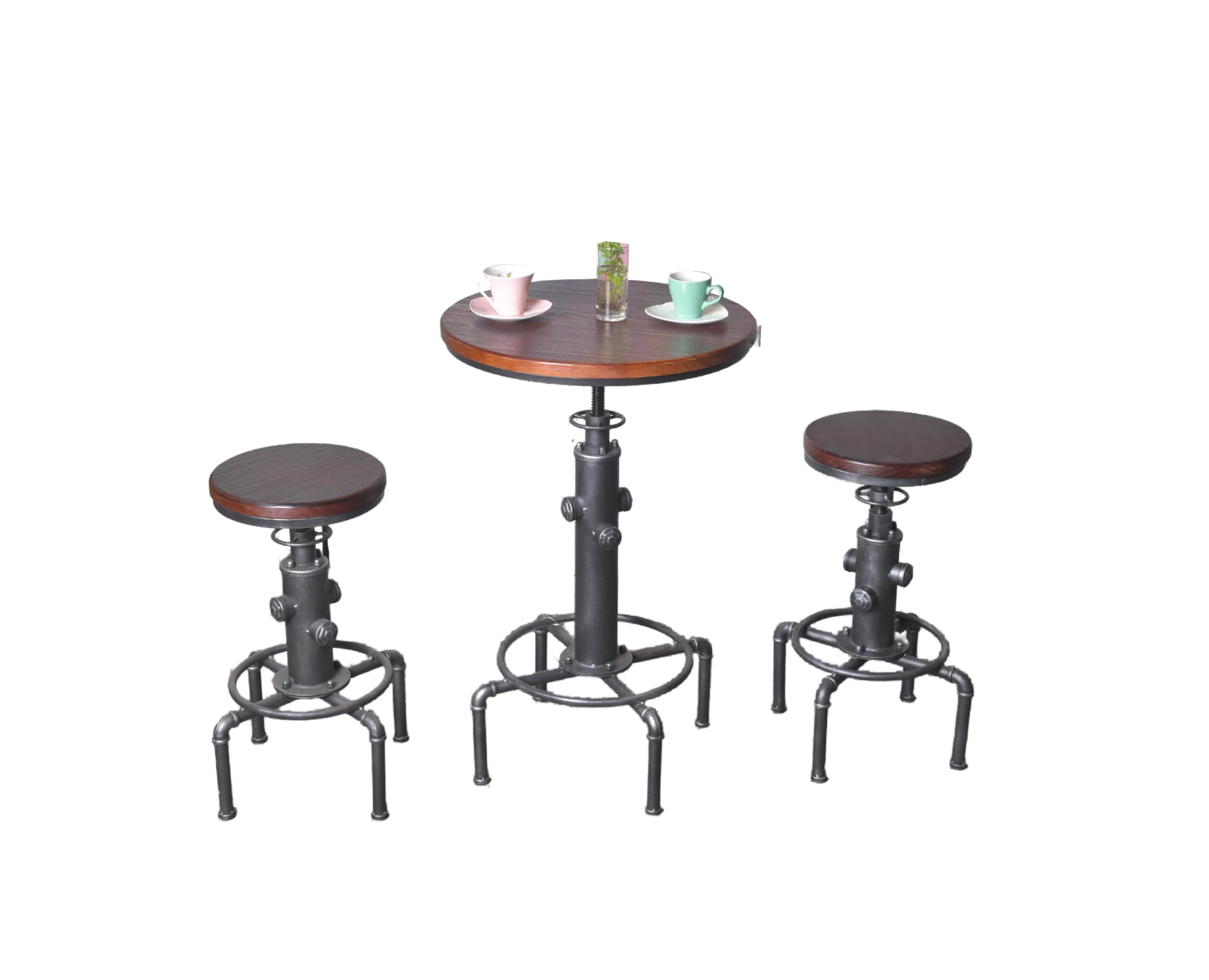 Adjustable Height Industrial Bar Table 31.5