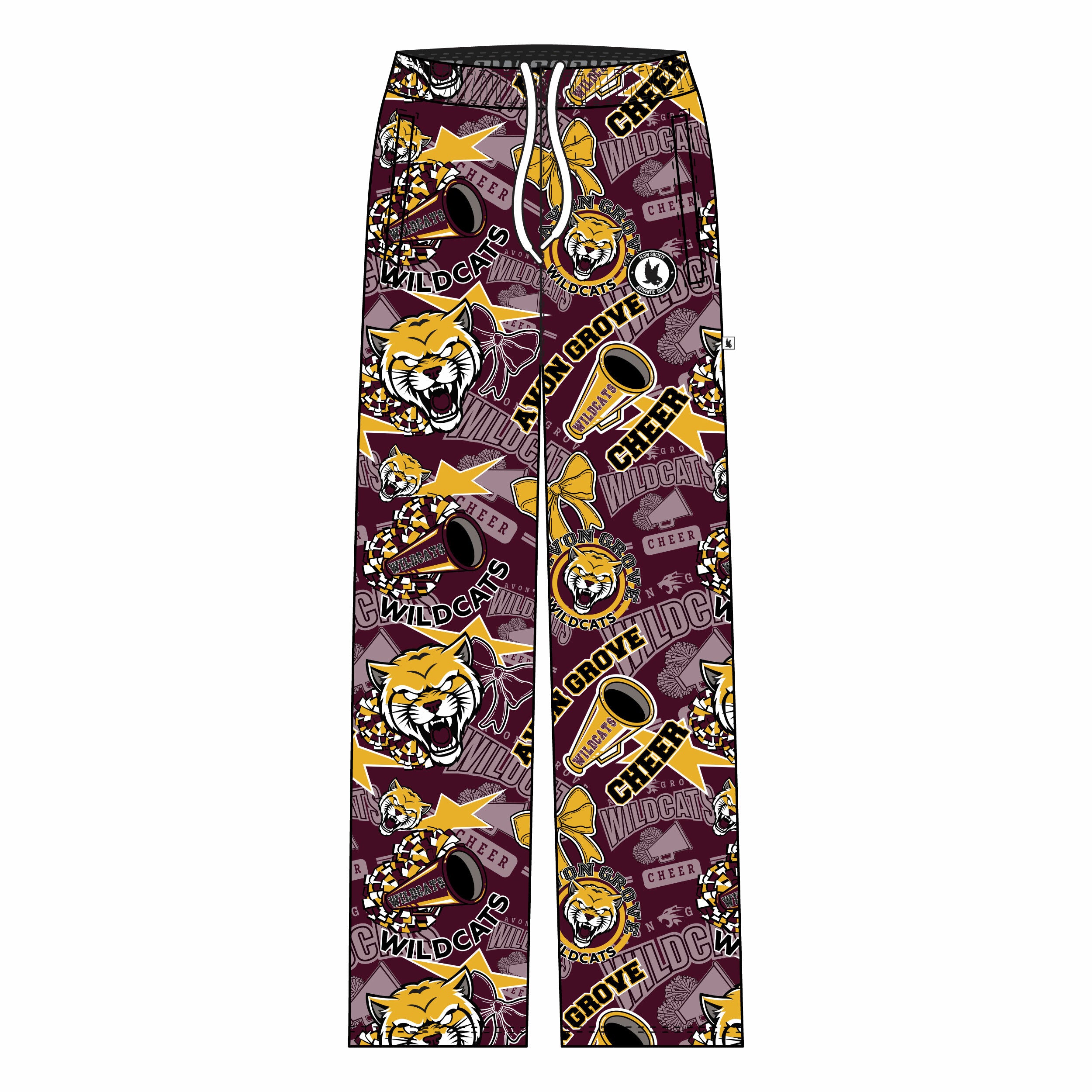 Youth & Adult Avon Grove Cheer Lounge Pants - Comfortable Stretchy Athletic Pants for Cheerleading, Yoga, and Casual Wear