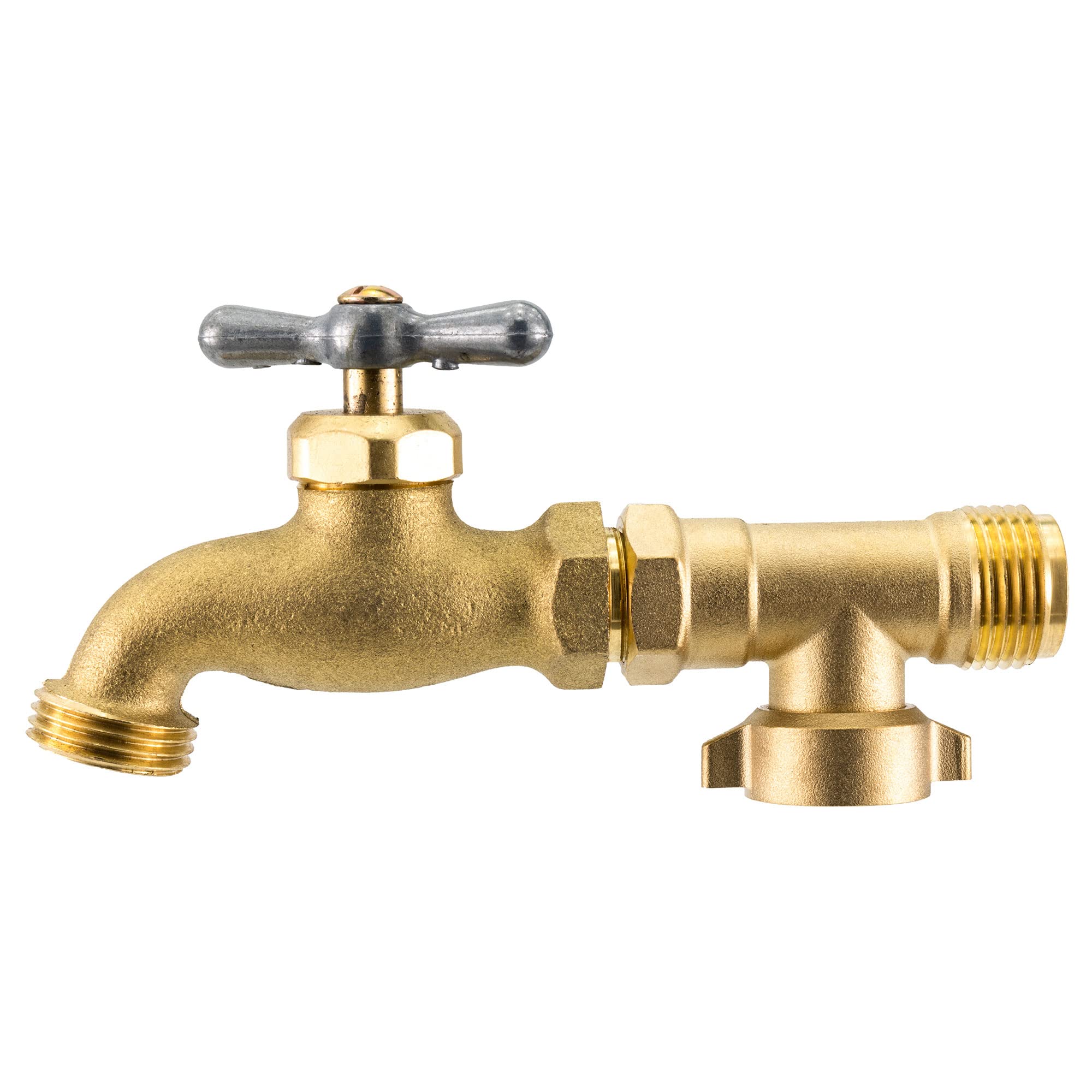 RecPro 90 Degree RV Water Faucet - Brass Outdoor Water Spigot for Camper, Travel Trailer & Motorhome | Connects to Fresh Water Inlet | Perfect for Outdoor Washing, Drinking & Camping Needs