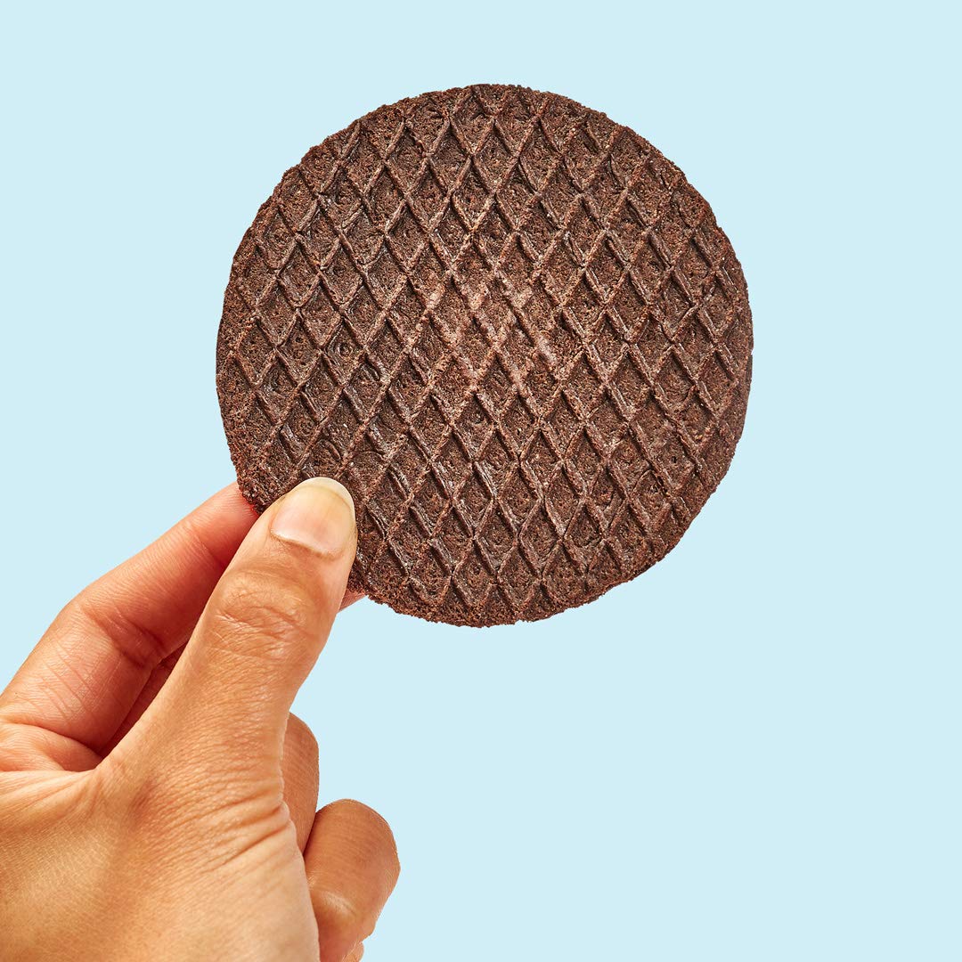 Rip Van Wafels Cookies & Cream Stroopwafels - Healthy Keto Friendly Snacks - Non GMO Low Sugar (3g) & Low Calorie Waffle Cookies - 48 Count Pack - Perfect for Office, Travel & On-the-Go Snacking