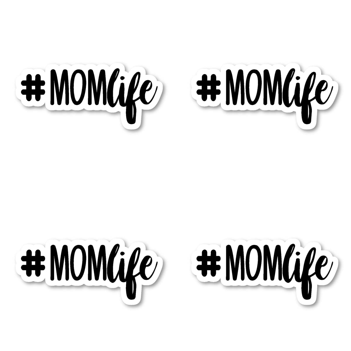 Funny Mom Quotes Stickers (4 Pack) - 2.5 Inch Vinyl Decals for Laptop, Phone, Tablet - Waterproof & Durable - Perfect for Mother's Day Gifts, DIY Crafts & Home Decor
