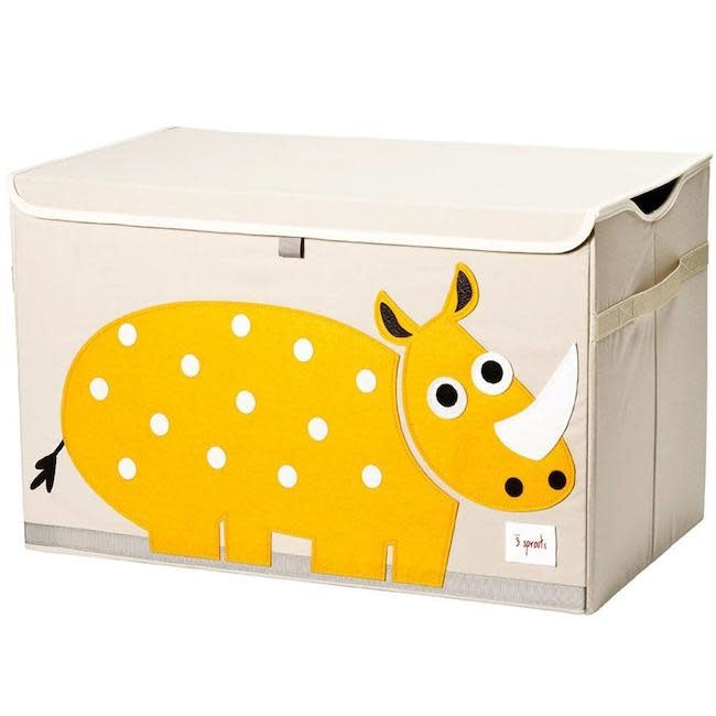 3 Sprouts Rhino Toy Storage Chest - Kids' Room Organizer for Toys, Books & Clothes | Nursery, Playroom & Bedroom Decor