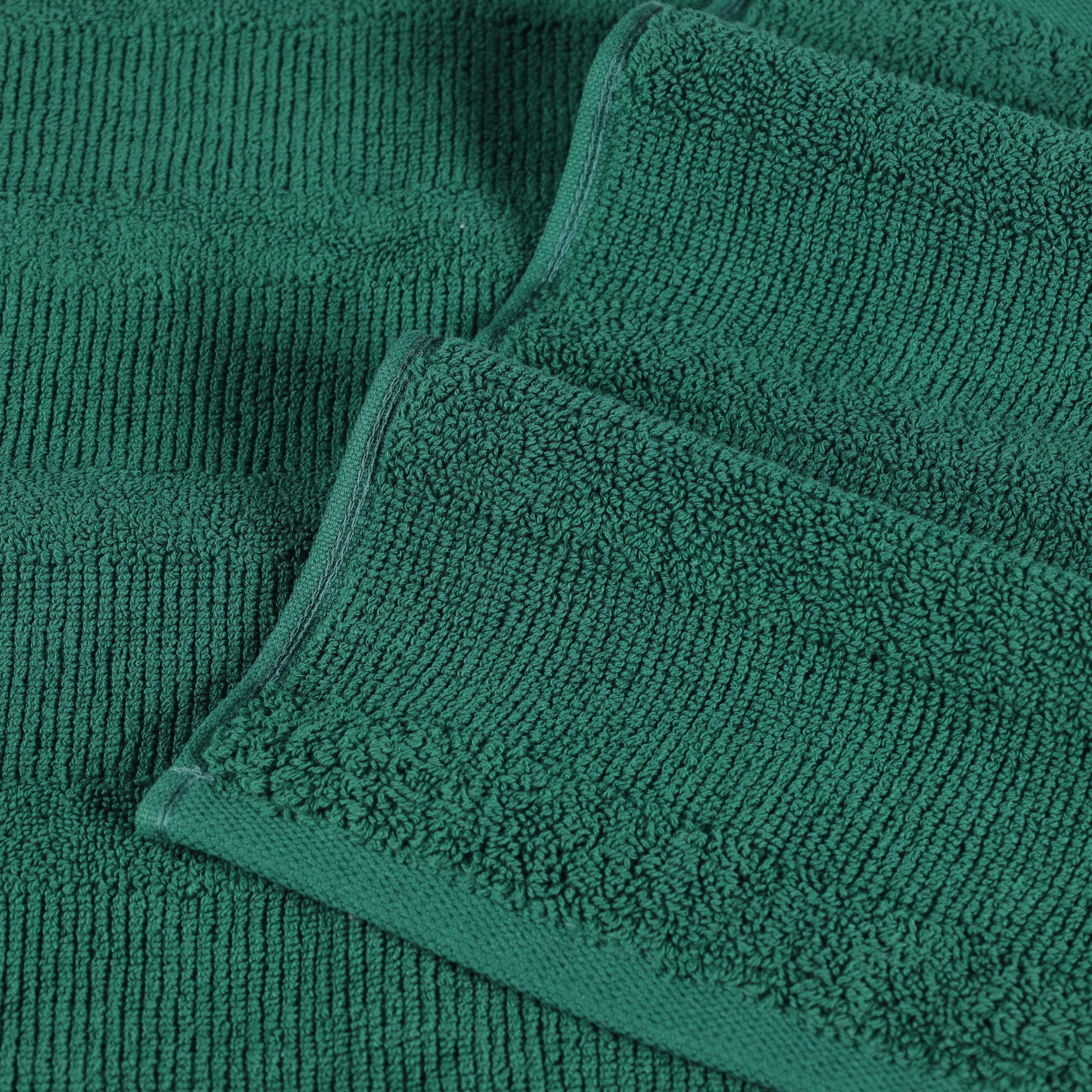 Premium Roma Cotton Ribbed Textured Hand Towels - Soft & Absorbent Bathroom Towel Set of 6 - Perfect for Kitchen, Guest Bathroom & Spa Use