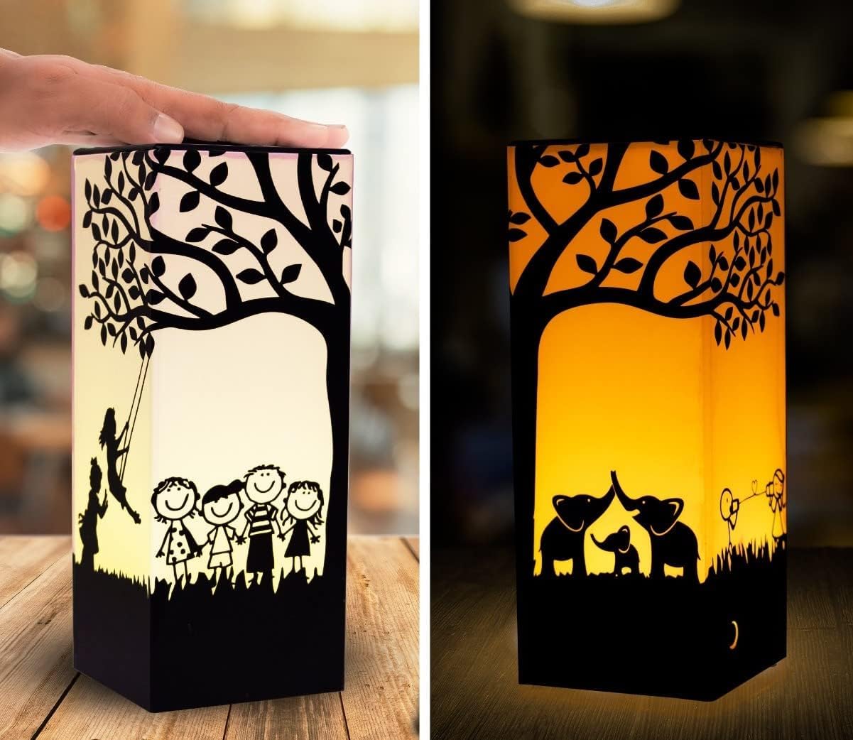 Telepathy® Tree - Long Distance Friendship Lamp with WiFi & Touch-Activated Color Changing LED Lights | Perfect Gift for Loved Ones Far Away (Set of 2) | Ideal for Bedrooms, Dorm Rooms & Long-Distance Relationships