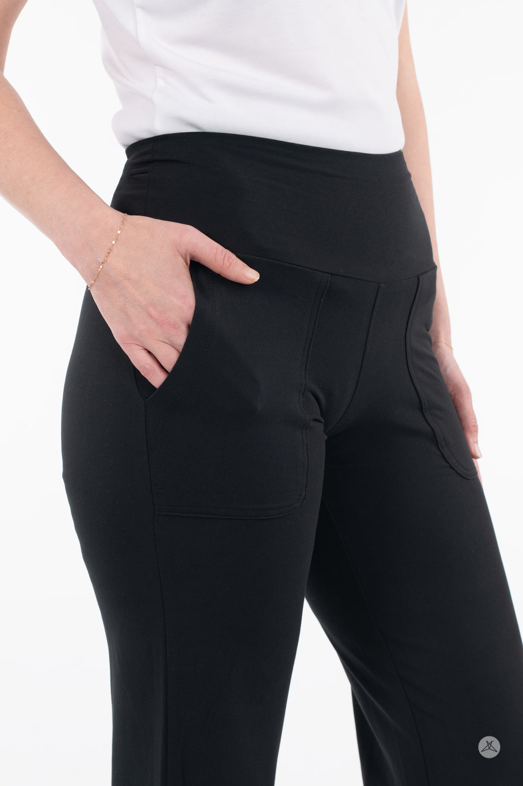 High Waist Wide Leg Cropped Pants for Women - Comfortable Stretchy Casual Trousers | Perfect for Work, Travel & Everyday Wear