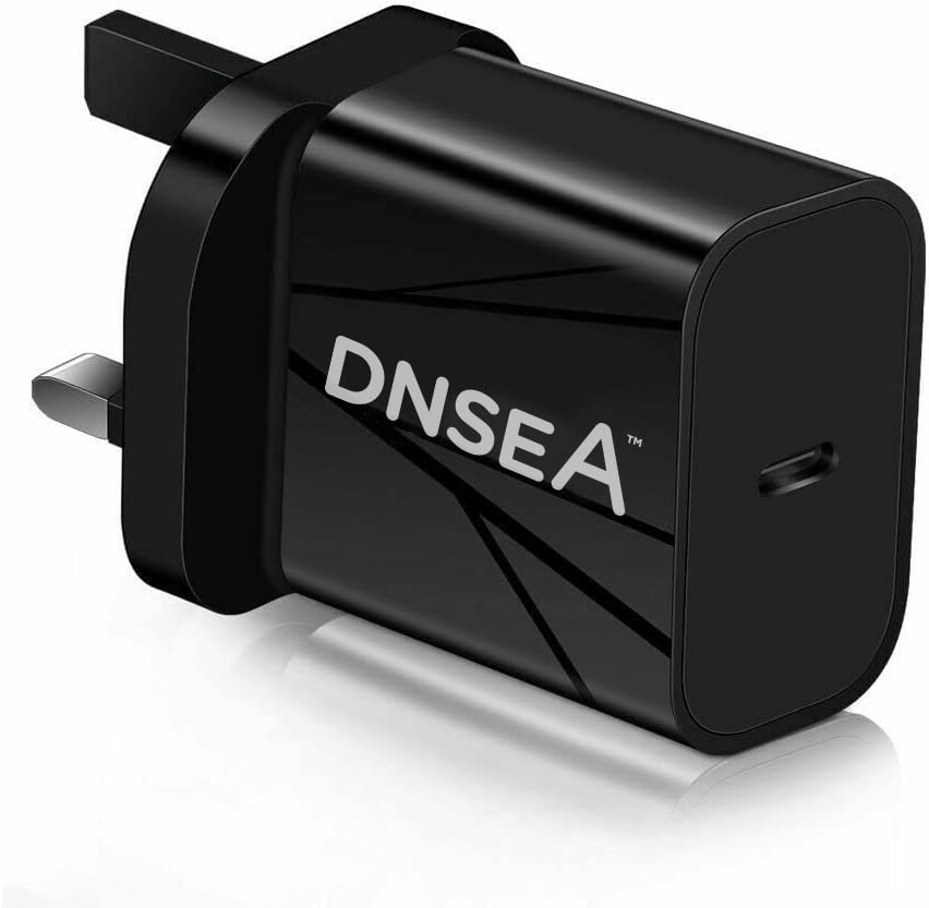20W USB C Fast Charger & Cable for Samsung Galaxy A35 5G - UK 3-Pin Wall Plug with 1M High-Speed Charging Cable - Quick Charge Adapter for Home, Office & Travel (Black)