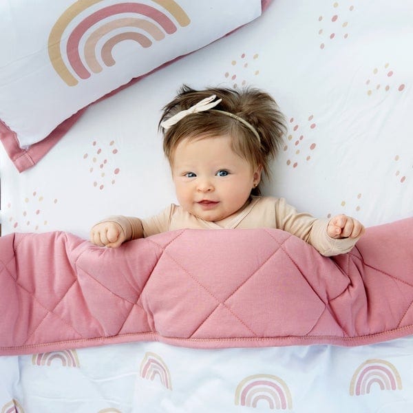Elys & Co 4-Piece Baby Crib Bedding Set - Soft Cotton Crib Sheets, Fitted Crib Skirt, Bumper Pads - Perfect for Nursery Decor & Newborn Sleep Comfort