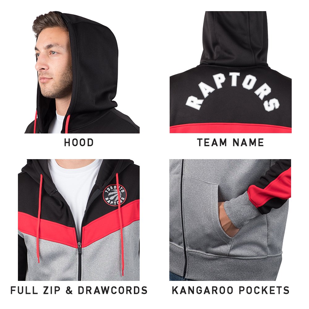 Ultra Game Men's Soft Fleece Full Zip Hooded Jacket - Warm Winter Pullover for Gaming, Outdoor Activities & Casual Wear