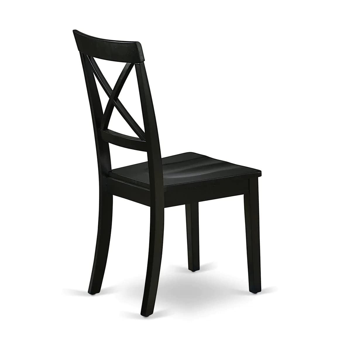 Modern 3-Piece Dining Table Set with Butterfly Leaf & 2 Chairs - 32x54 Inch Black Wooden Kitchen Table - East West Furniture NOBO3-BLK-W - Perfect for Small Spaces, Apartments & Contemporary Dining Rooms