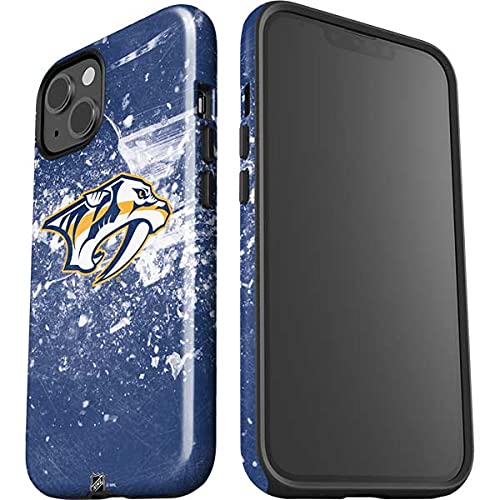 Official NHL Nashville Predators Frozen Design Impact Phone Case for iPhone 13 - Durable Protection with Stylish Hockey Team Graphics - Perfect for Game Days, Everyday Use & Sports Fans