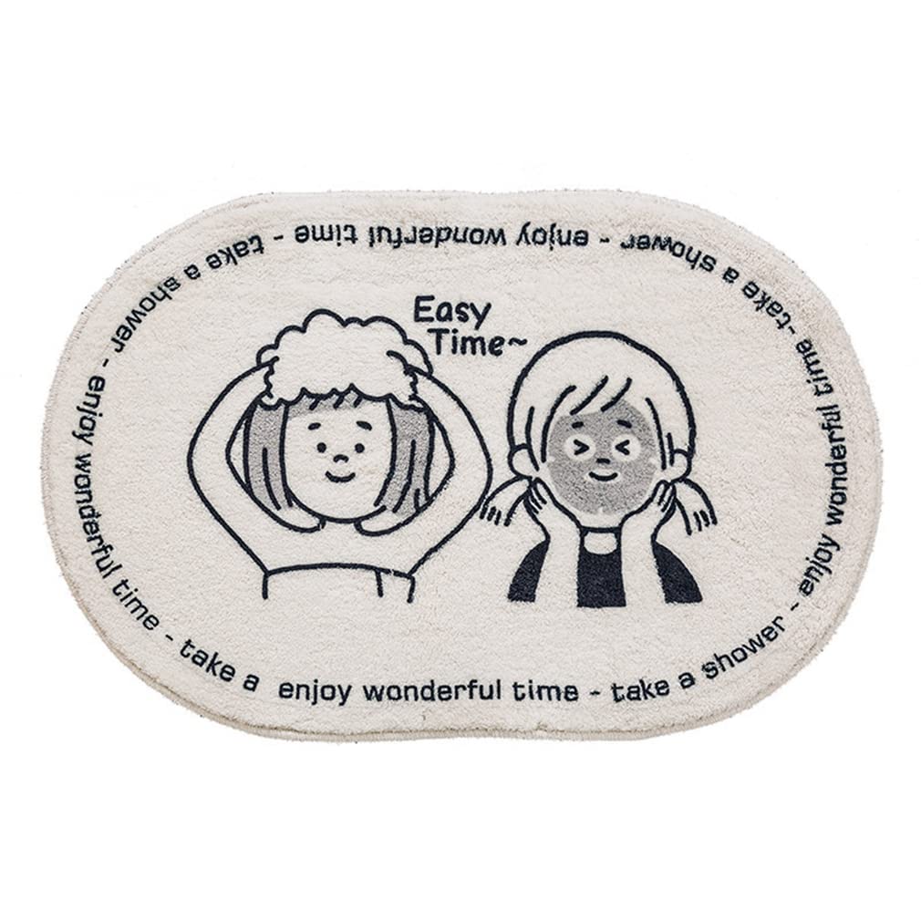 **Soft Non-Slip Cartoon Bath Rug - Cozy Bathroom & Bedroom Mat, Cute Door Mat for Living Room, Kitchen, or Entryway - Durable & Absorbent 16