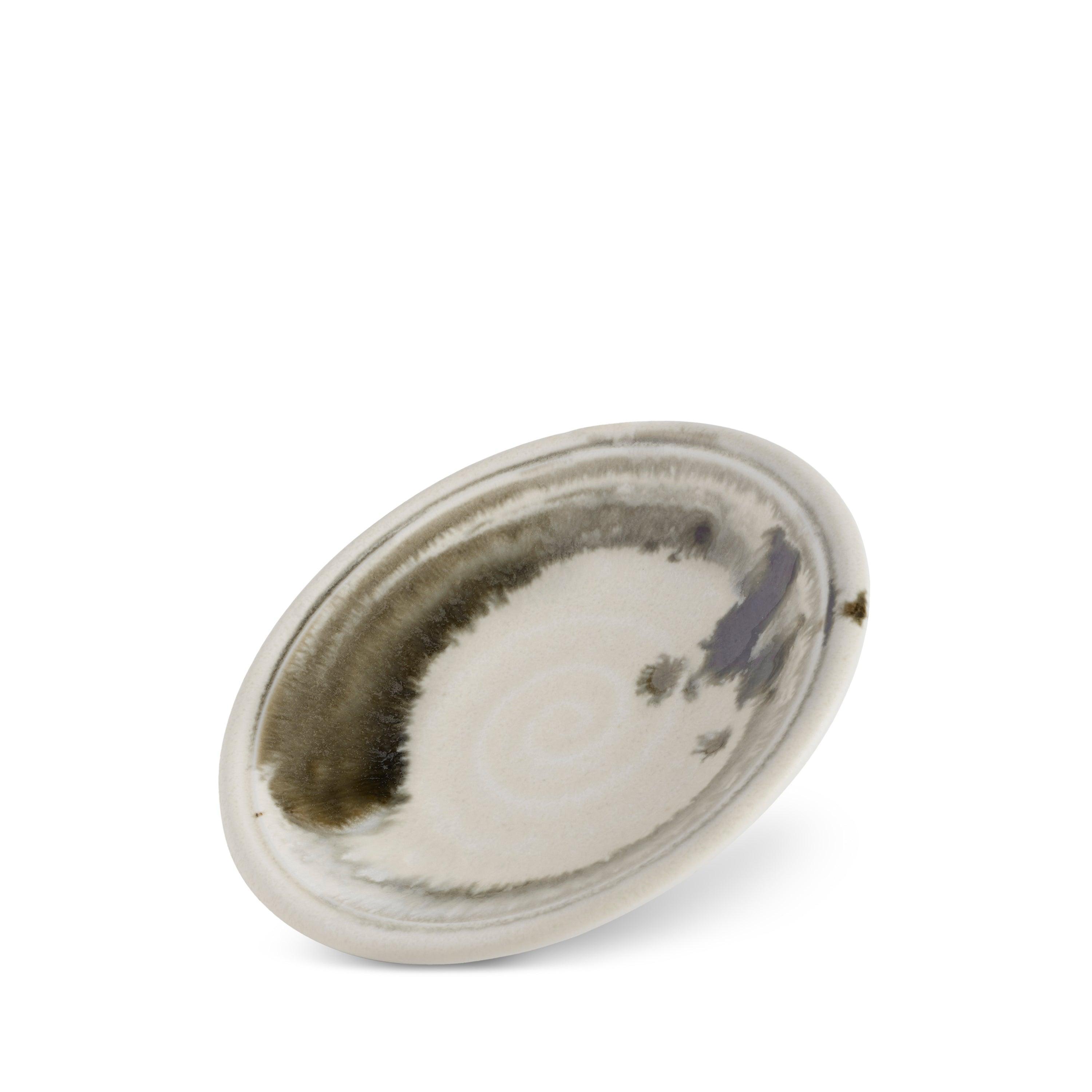 Sumi Brush Bread and Butter Plate Set - Elegant Ceramic Appetizer Plates for Cheese, Desserts, and Small Bites - Perfect for Dinner Parties, Tea Time, and Home Decor
