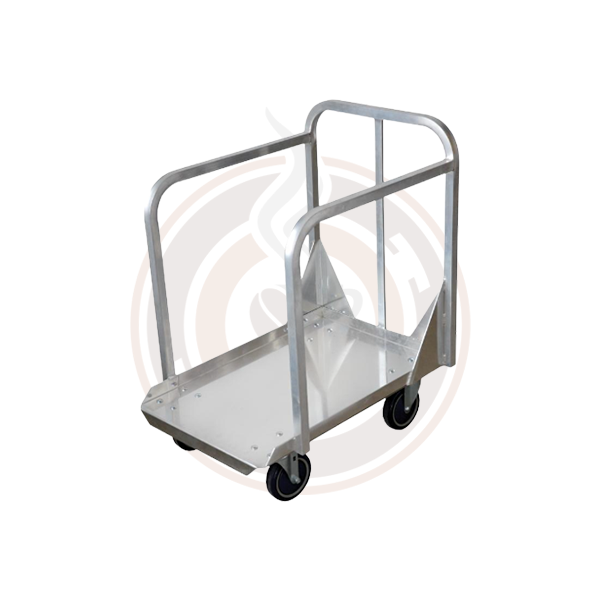 Omcan 27771 Aluminum Bun Pan Truck with 27 x 17.5 Rack - Commercial Bakery Equipment for Bread, Pastry & Sheet Cake Storage