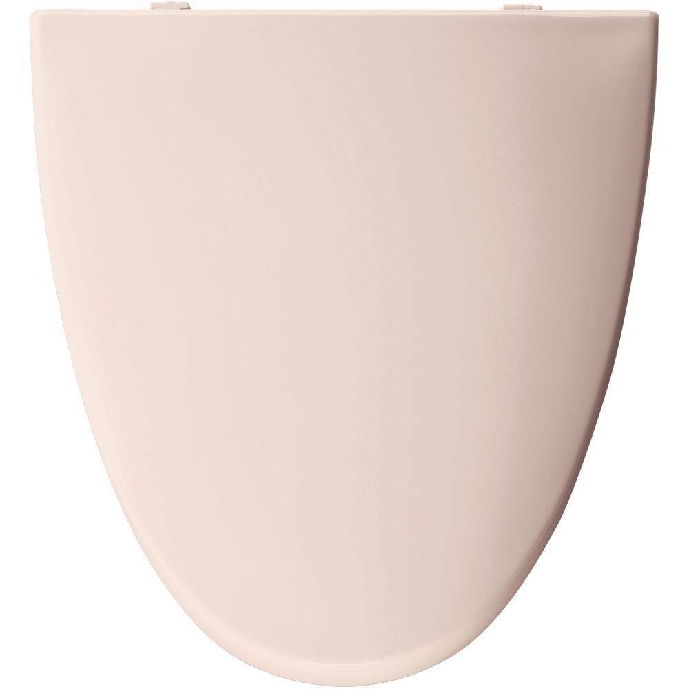 Bemis Elongated Closed Front Toilet Seat in Shell 68152 - Durable White Toilet Seat for Bathroom, Home & Office Use - Perfect for Modern & Traditional Bathrooms