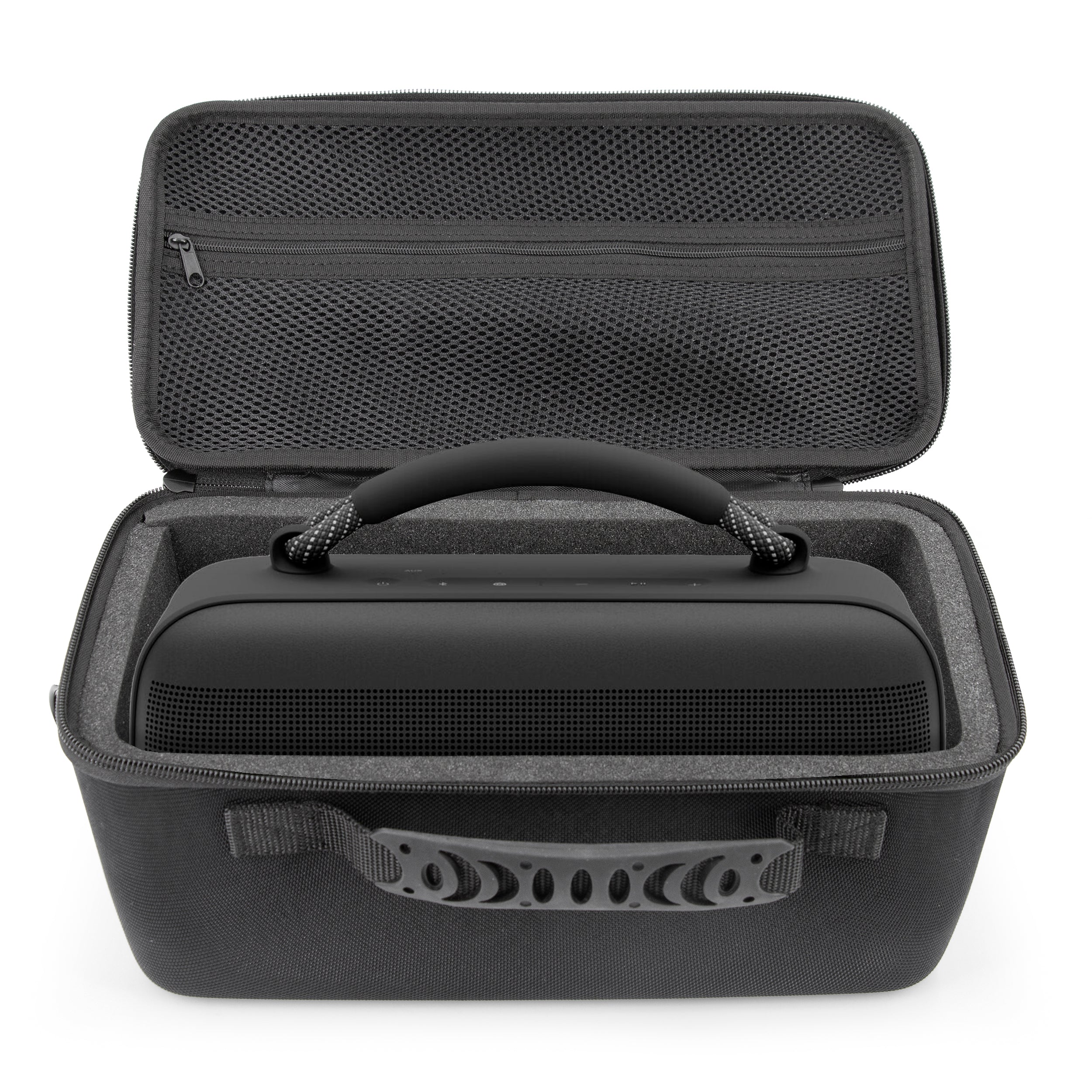 CASEMATIX Rugged Hard Shell Travel Case for Bose Soundlink Max Portable Speaker - Foam Protection & Shoulder Strap Included (Case Only) - Perfect for Outdoor Adventures, Travel & Daily Commute