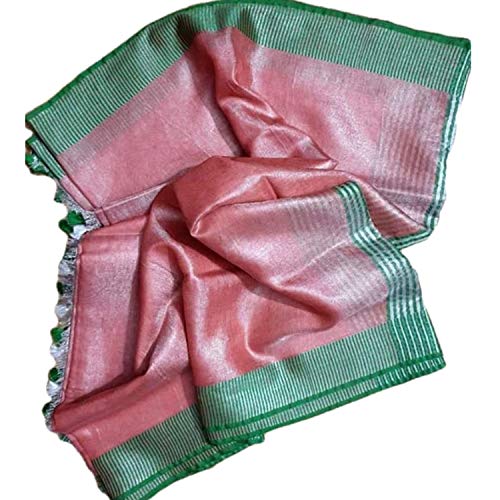 Peach With Green Border