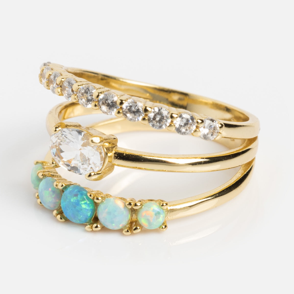 Stackable Women's Rings Set - Elegant Layered Rings for Stacking & Mixing - Perfect for Everyday Wear, Stacking Trends & Gift Giving