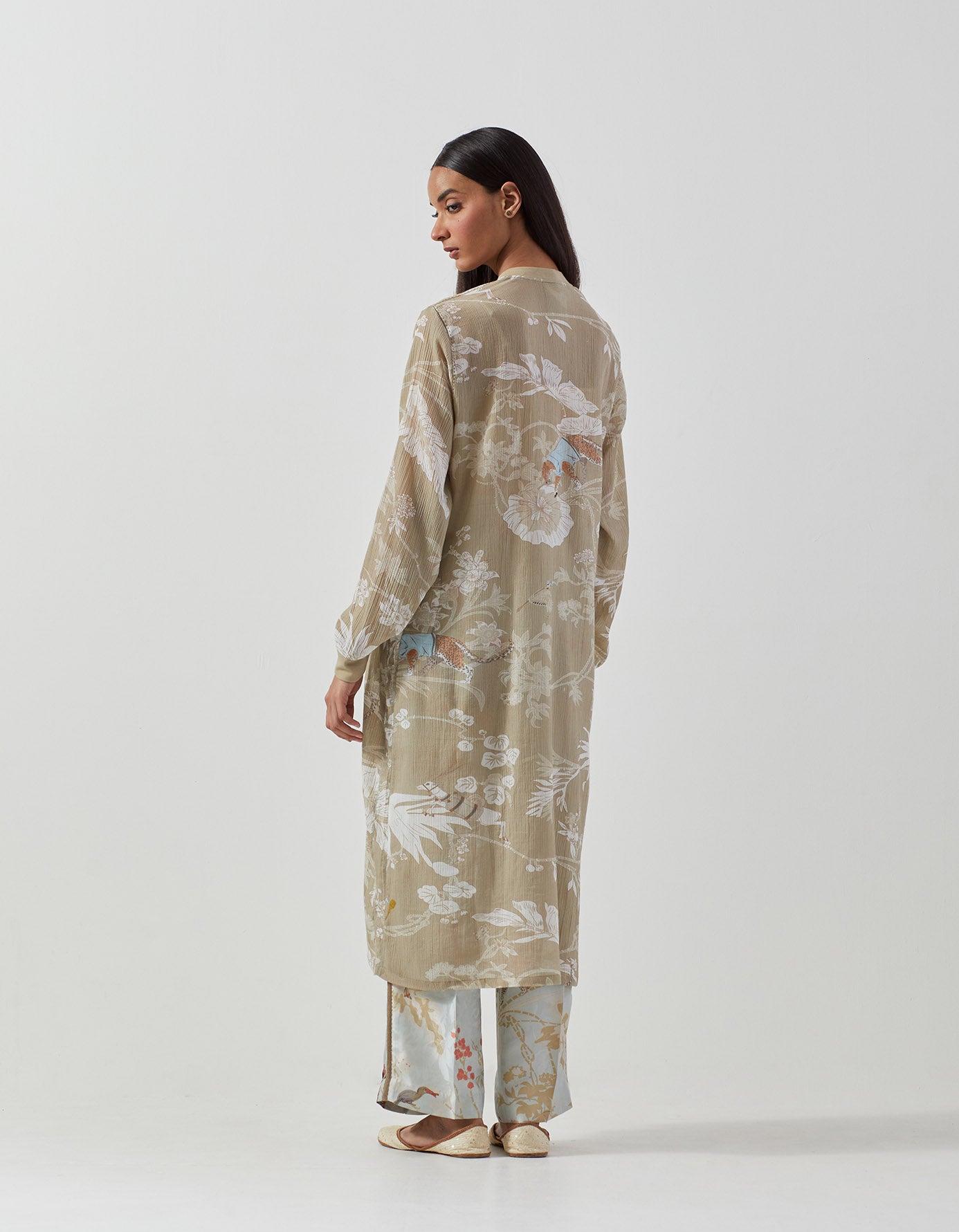 Sparsh Women's Cotton Crepe Dress in Oyster Grey - Elegant Casual Wear for Office, Party & Everyday Outfits
