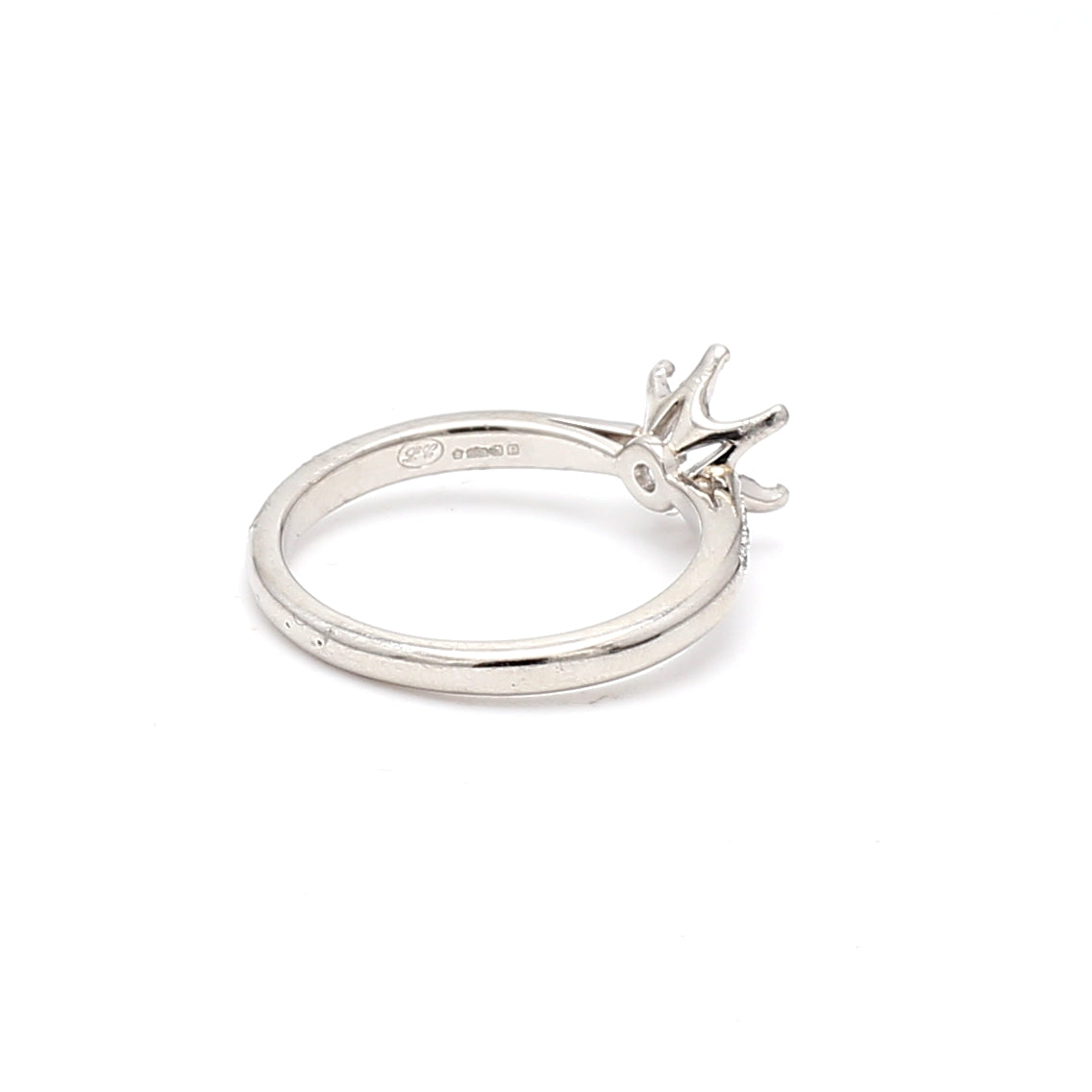 0.03 Carat Round Brilliant G VS1 Diamond Platinum Semi Mount Ring - Perfect for Engagement, Wedding & Anniversary Jewelry Gifts
