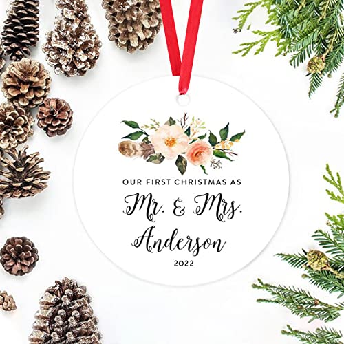 Boho Newlywed Ornament