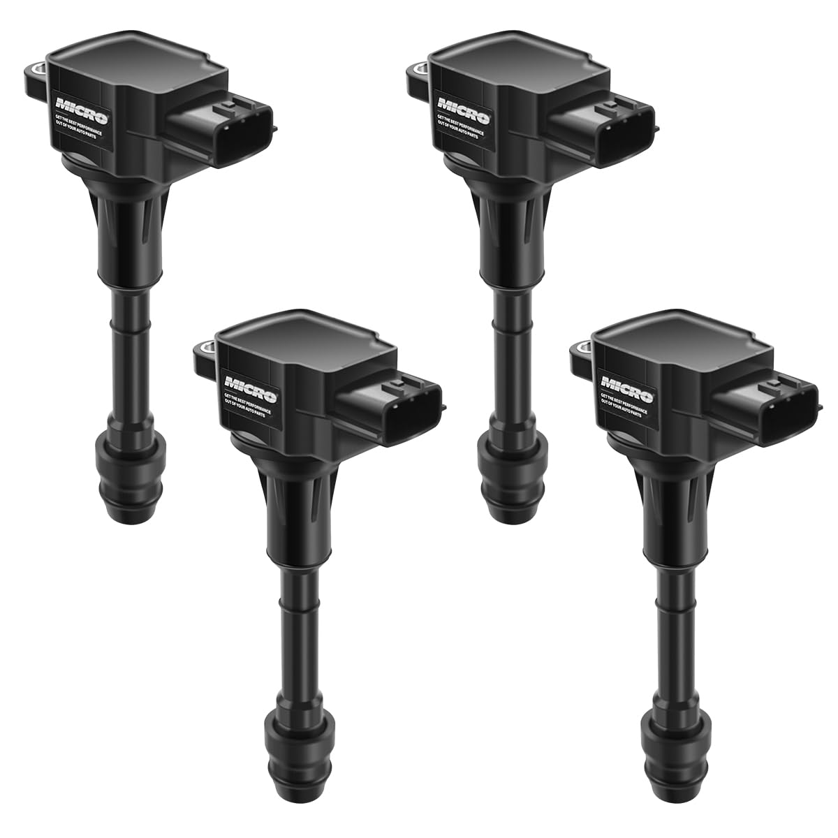 4-Piece Ignition Coil Pack Set Compatible with Nissan Altima Sentra X-Trail 2002-2008 2.5L - Replaces UF350 22448-8H315 22448-8H310 C1398 - Perfect for Engine Performance & Smooth Acceleration