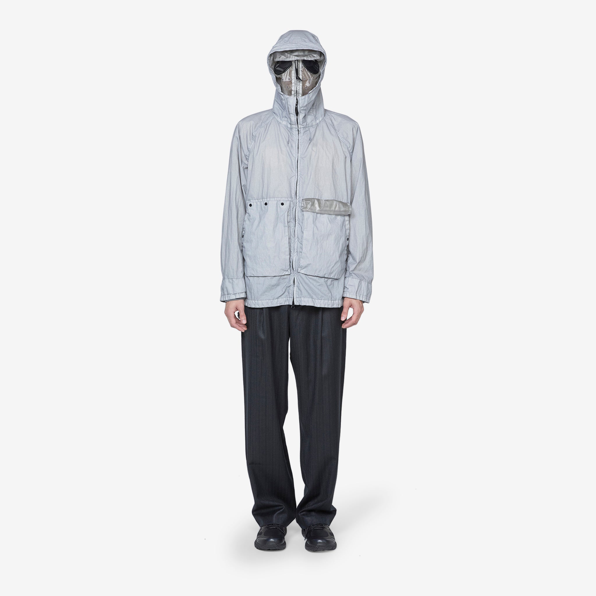 50 Pack Fili Gum Mixed Zipped Goggle Jacket in Drizzle Grey - Perfect for Outdoor Sports, Motorcycling & Winter Activities
