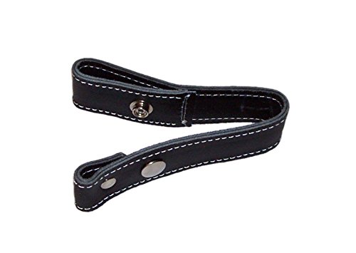 Black Whip Holder - Durable Bullwhip Holster with Belt Loop for Cowboy Costume & Western Reenactment | Perfect for Rodeo, Cosplay & Equestrian Events