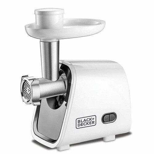 Black and Decker 1500W Electric Meat Grinder - Heavy Duty Commercial Grade Mincer for Beef, Pork & Sausage Making - FM1500 B5 220V White (Perfect for Home Kitchens, Butcher Shops & Restaurant Food Prep)