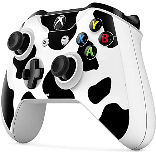 Officially Licensed Cow Print Gaming Skin Decal for Xbox One S Controller - Custom Protective Cover for Enhanced Grip & Style | Perfect for Gaming Enthusiasts & Collectors