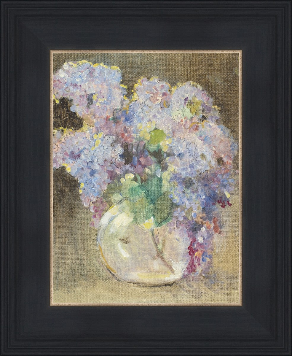 Beautiful Hydrangeas in Glass Vase - Fresh Cut Flowers for Home Decor, Wedding Centerpieces & Gift Ideas