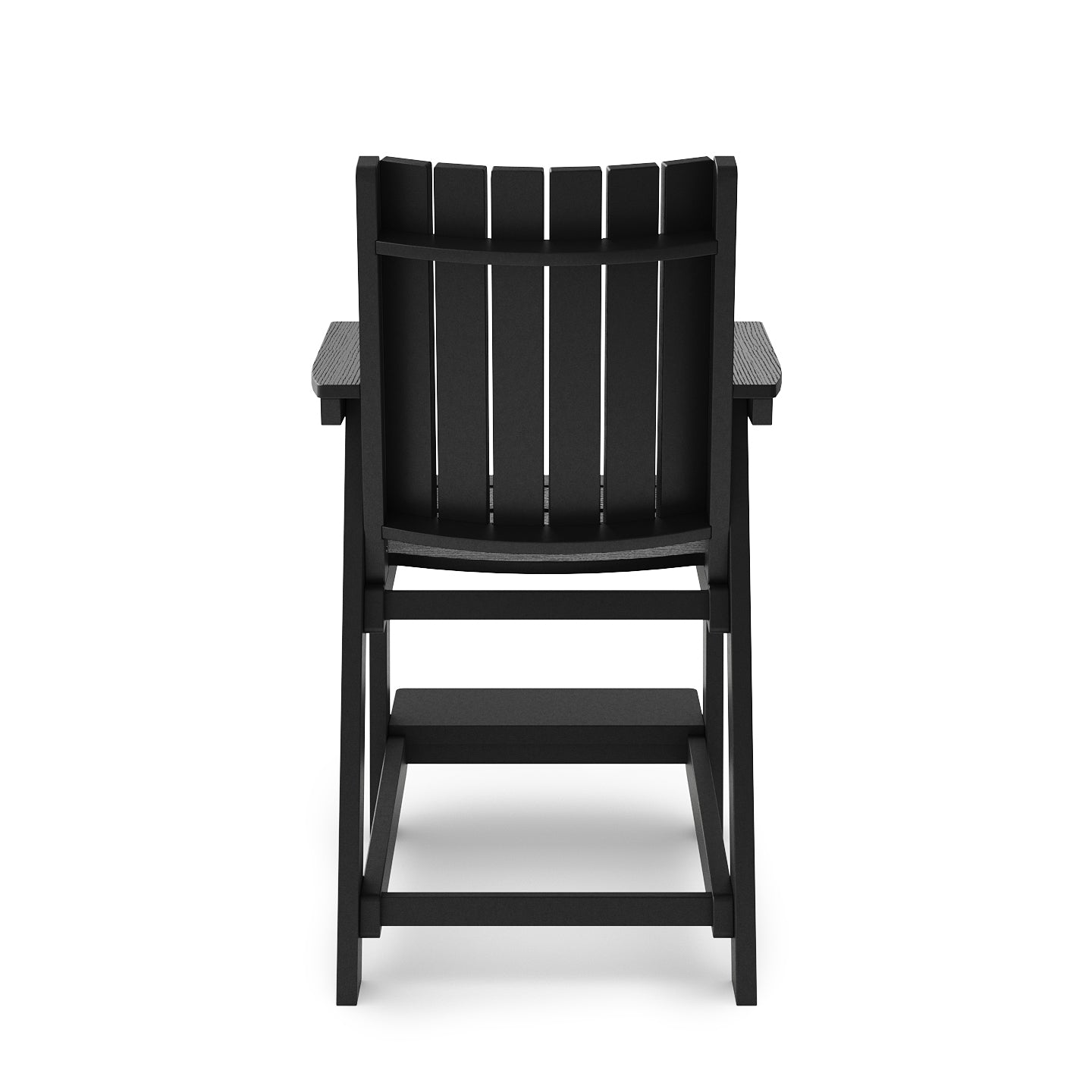 Modern Black Counter Height Chair – Durable HDPE Poly Lumber Bar Stool for Kitchen, Dining, Patio & Garden – Perfect for Indoor and Outdoor Entertaining